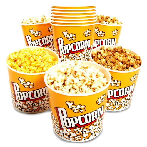 cylindrical popcorn bucket