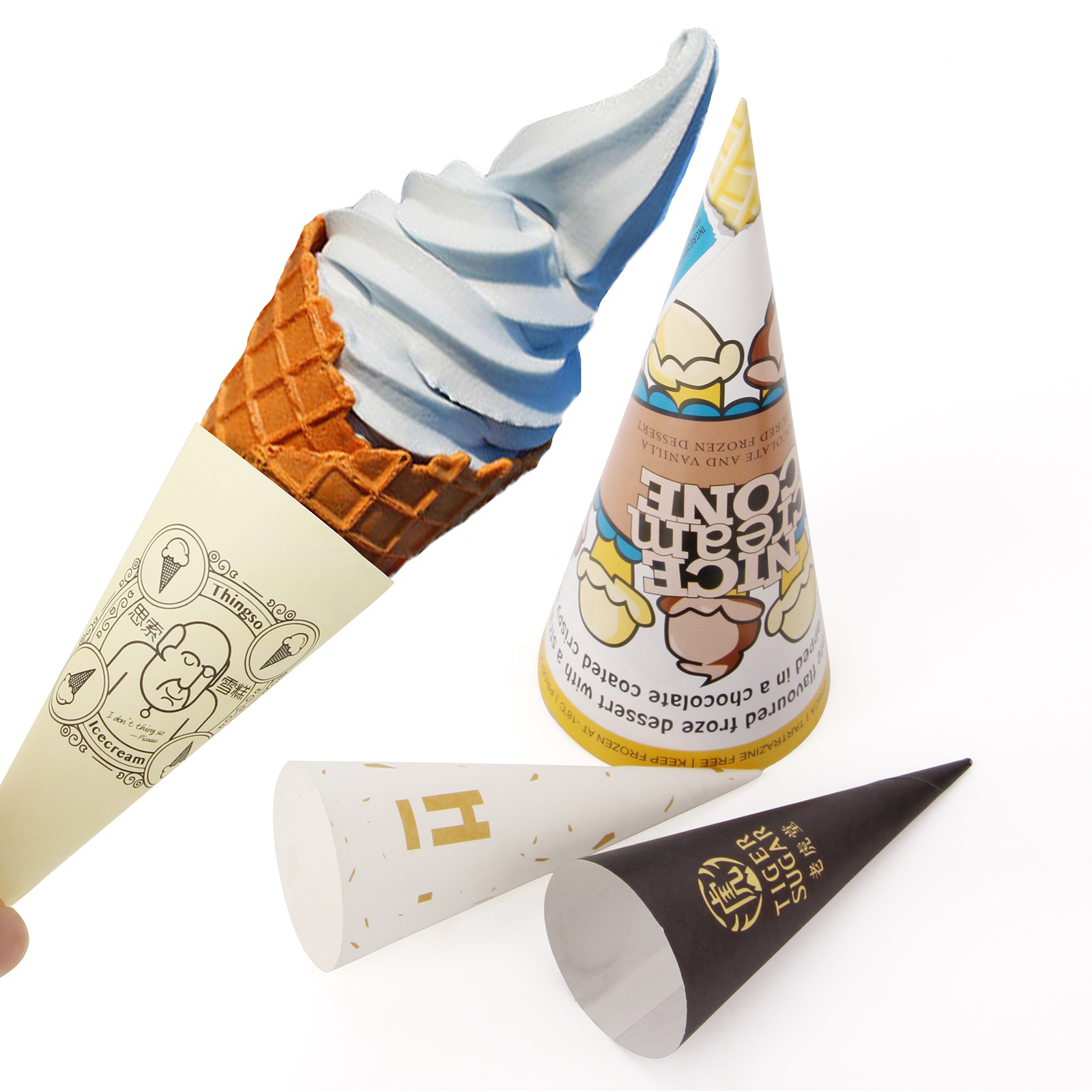Custom Printed Cones Sleeves Boxes - thumbnail